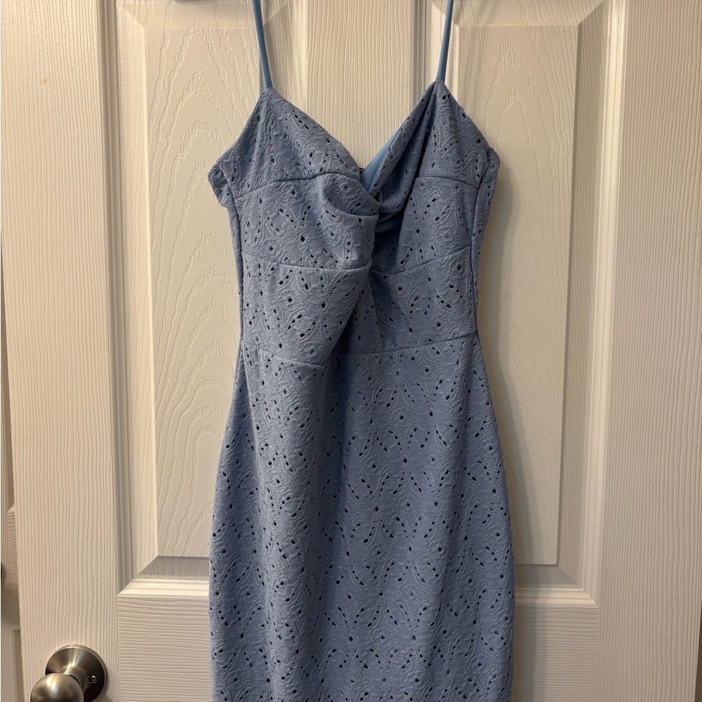 Windsor Elegant Blue Lace Dress